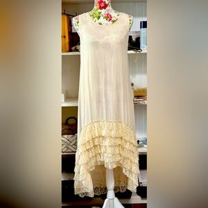 Long lacy dress. Size small new never worn